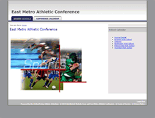 Tablet Screenshot of eastmetroathleticconference.org